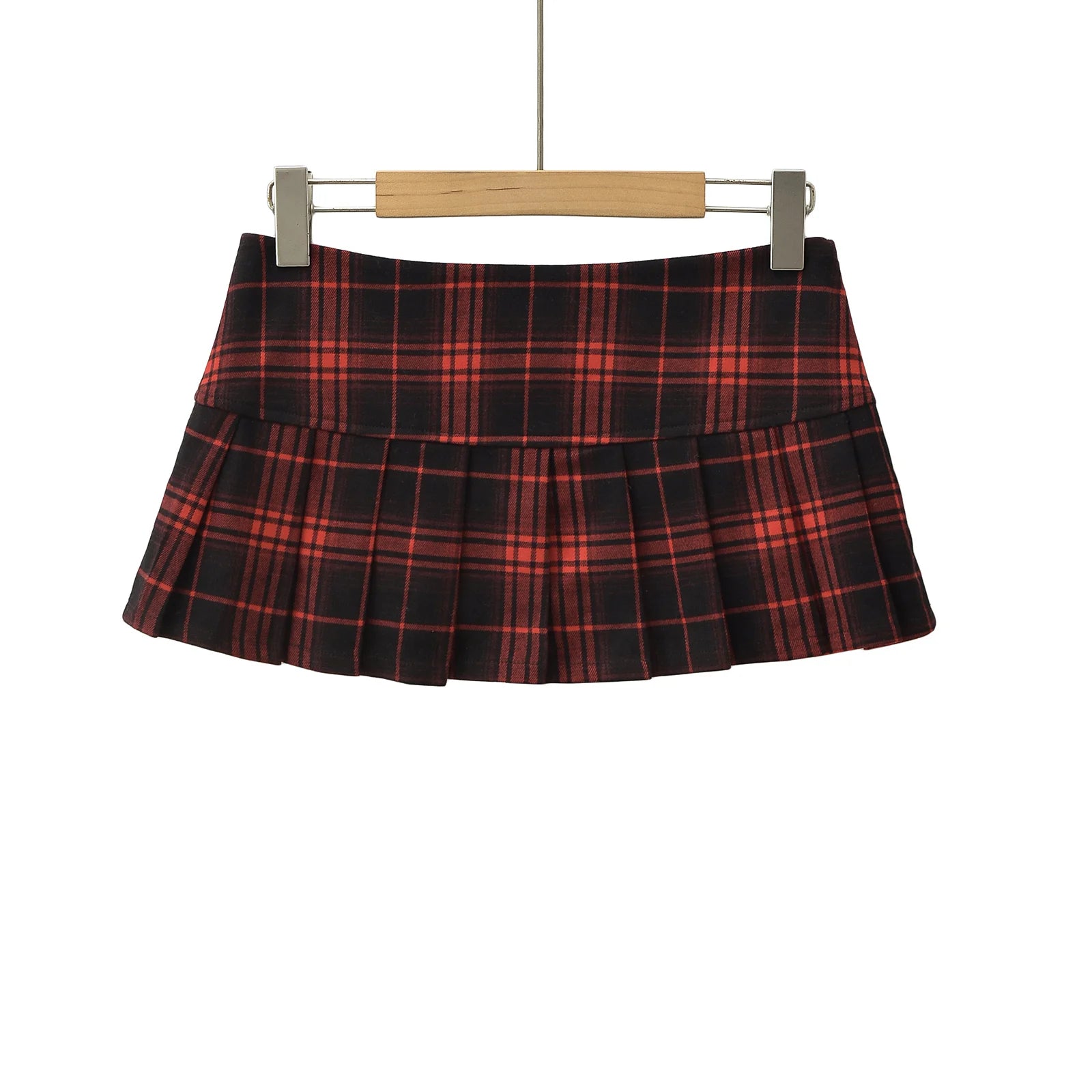 Summer Mini Skirts For Woman Graduation Seaon Red Plaid Skirts Women Y2k Skirts Vintage Clothes Pleated Skirts Preppy Style