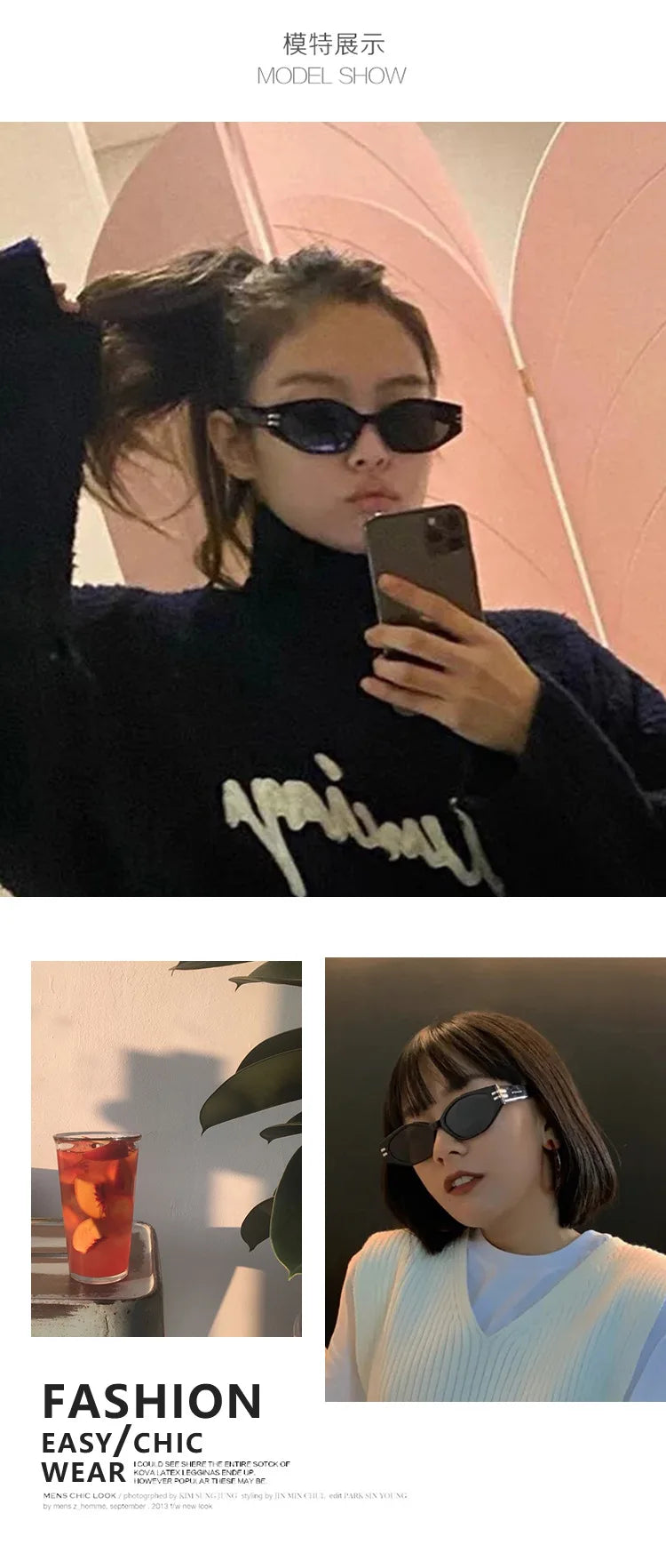 Vintage Black Square Sunglasses Woman Luxury Brand Small Rectangle Sun Glasses Female Gradient Clear Eyewear Oculos De Sol