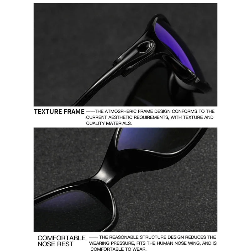 Fashion Colorful Sport Sunglasses Sun Glasses Goggles Gradient UV400 Windproof Sunglasses for Men Women Retro De Sol Masculino