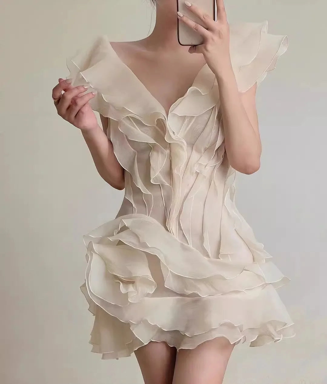 Y2K Ruffle Mini Dress for Women Fashion Irregular Beach Holiday Outfits Summer Sexy Off The Shoulder Birthday Party Dresses 2025