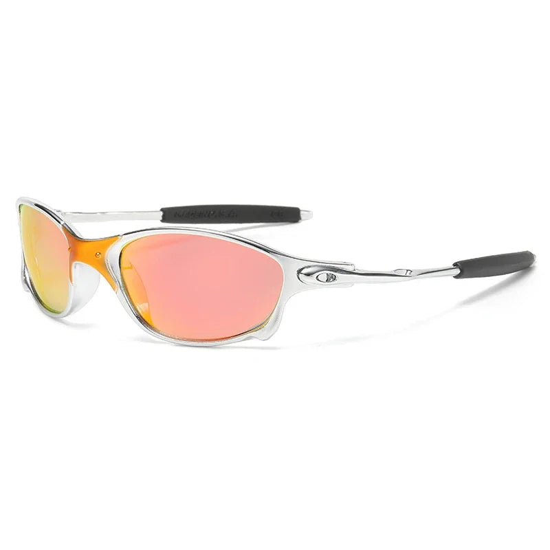 Fashion Colorful Sport Sunglasses Sun Glasses Goggles Gradient UV400 Windproof Sunglasses for Men Women Retro De Sol Masculino