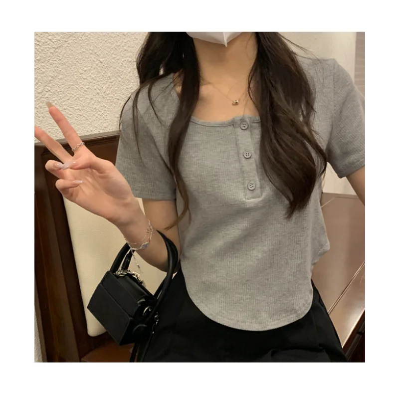 Y2k Korean Sweet Tee Casual Slim Fit Women's T-Shirt