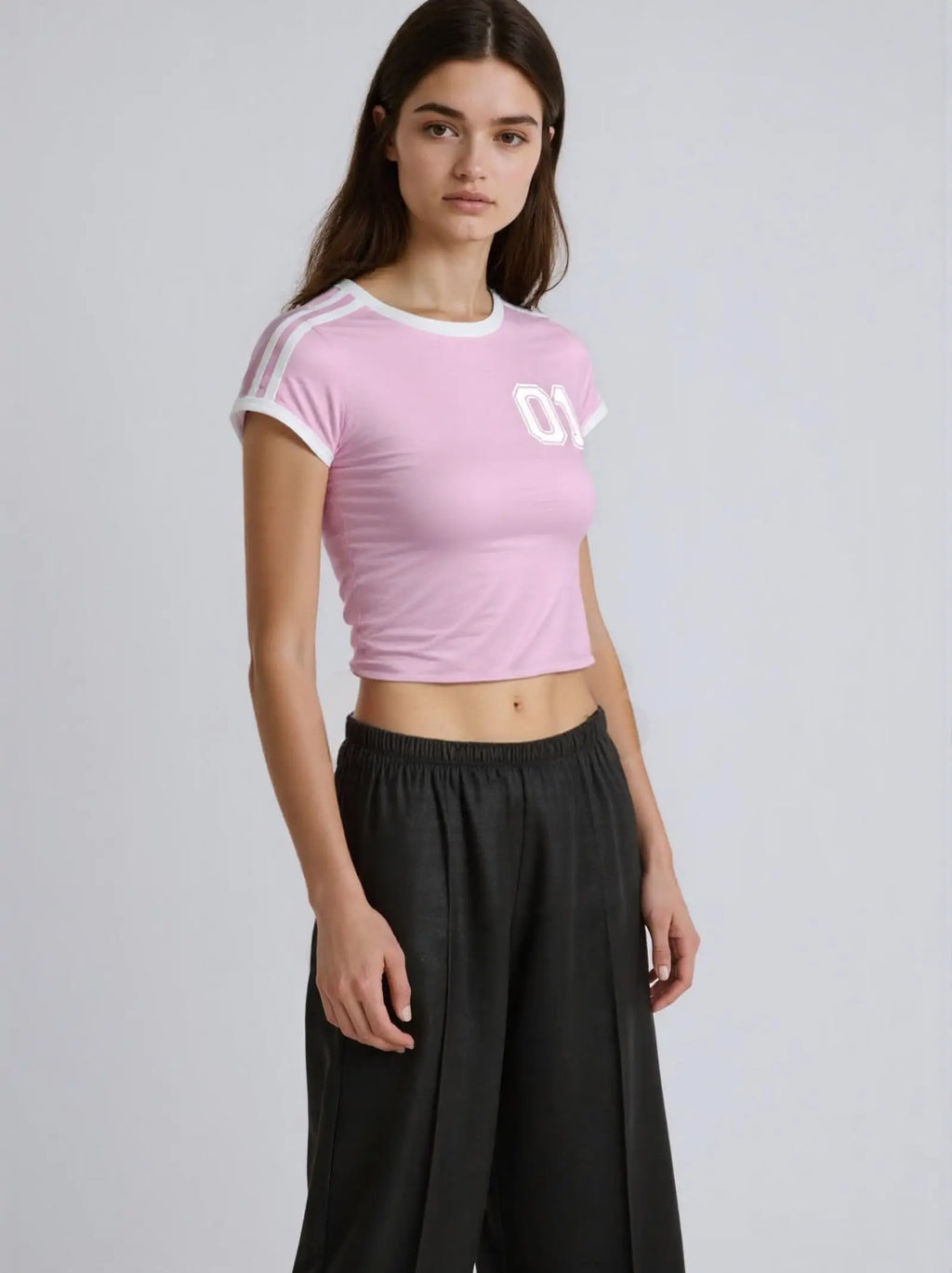 ﻿Y2k Clothes Gothic Crop Tops 01 Pattern Print Vintage Women Casual Baby Tee Streetwear Girls Aesthetic Short Sleeves T-Shirt ﻿