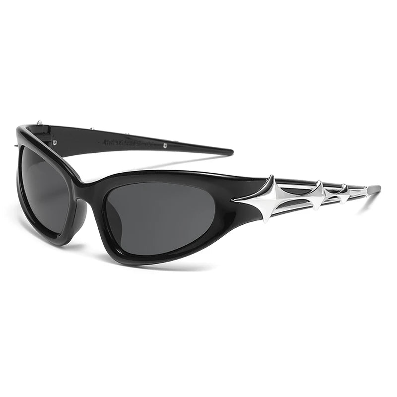 Y2k Fashion Punk Sports Sunglasses for Men Women Luxury Brand Designer Sun Glasses Men's Vintage Shades UV400 Goggle Eyewear