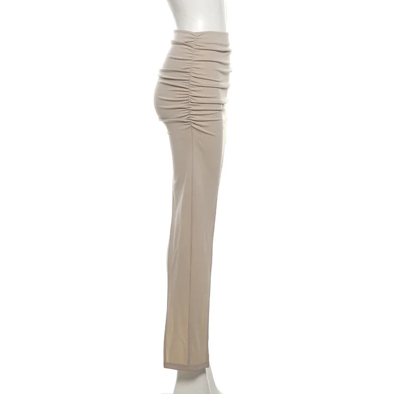 Asymmetrical Skirts For Women Y2k Clothes Solid Color Conjuntos De Falda Sexy Mujer Slim Jupe Femme Été Korean Fashion Clothing
