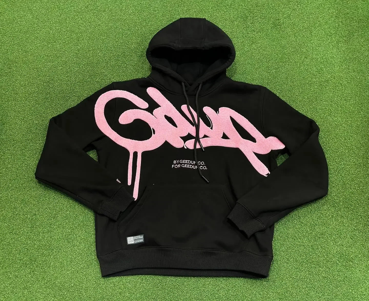 Y2K Style Hoodie with Pearl Details, Gothic Letter Print Zip-Up Hooded Sweatshirt