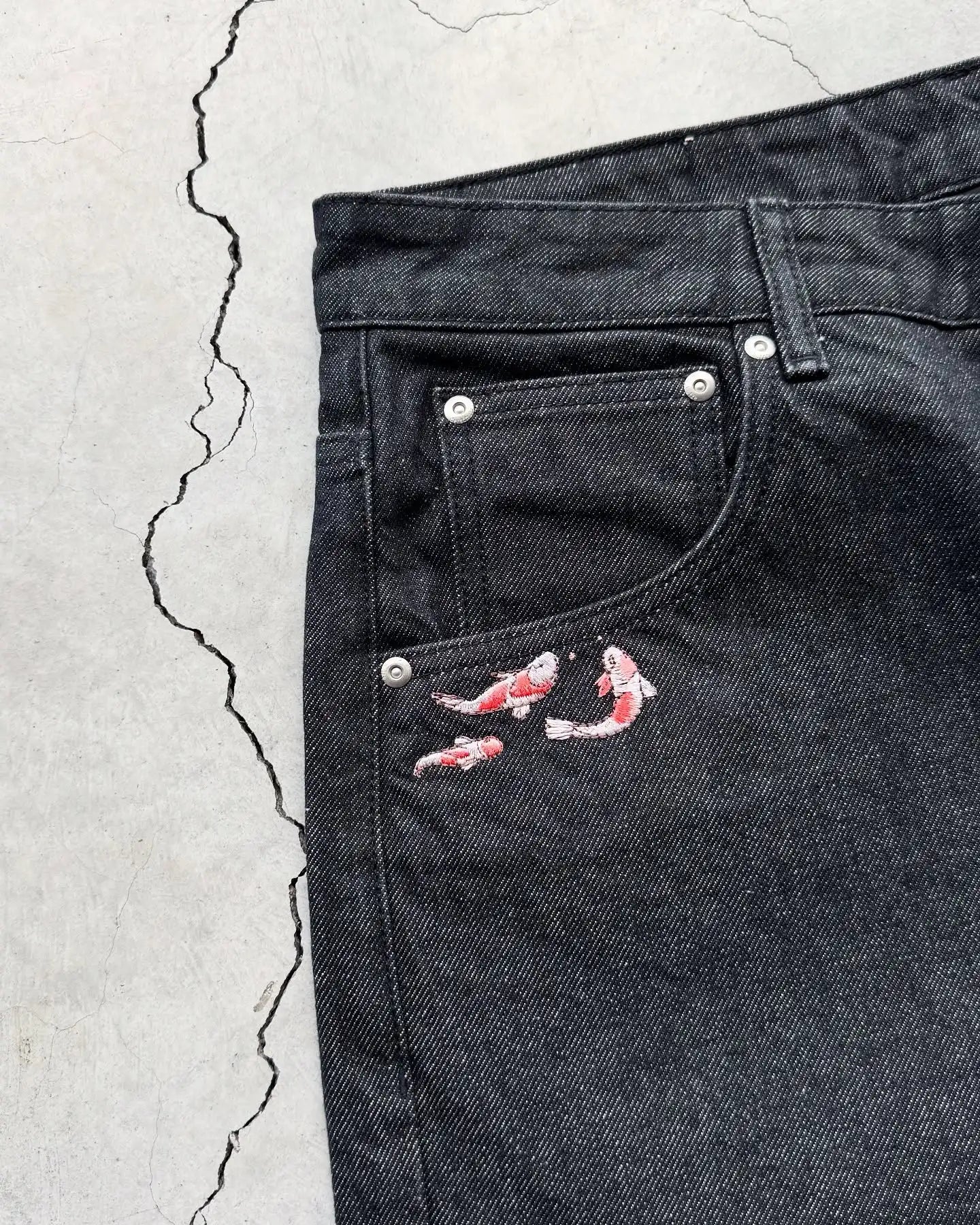 Fashion Cherry Blossom Pocket Embroidery Jeans Shorts Men Women Retro Baggy Black Denim Short Y2k Jorts Hip Hop Streetwear Pants