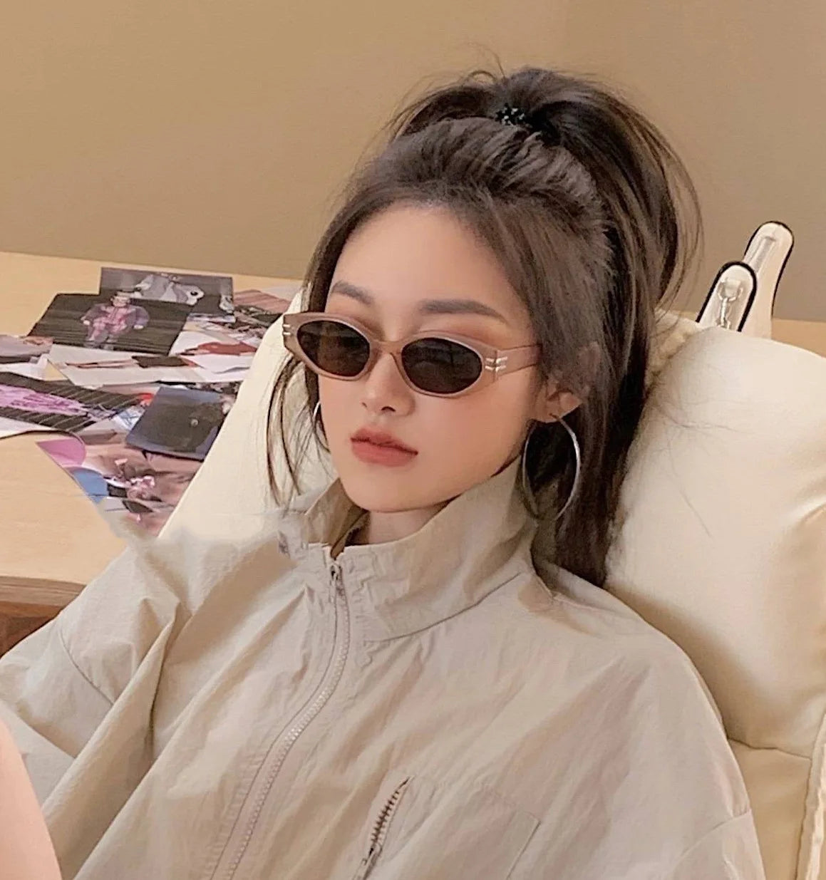 Vintage Black Square Sunglasses Woman Luxury Brand Small Rectangle Sun Glasses Female Gradient Clear Eyewear Oculos De Sol