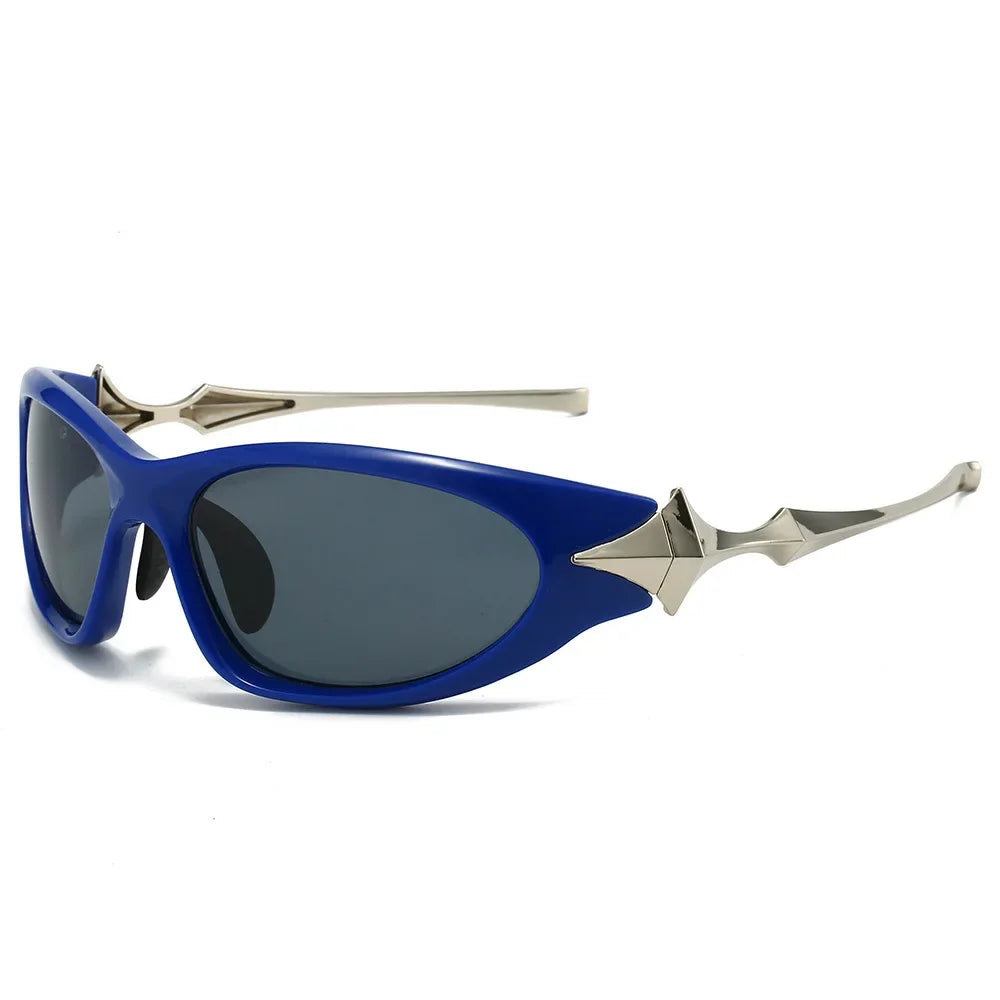 Y2k Punk Sports Sunglasses For Men Women Luxury Brand Designer Sun Glasses Men's Fashion Vintage Shades UV400 Goggle Eyewear