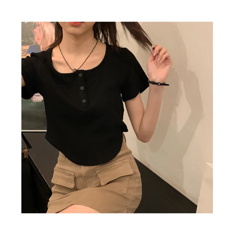 Y2k Korean Sweet Tee Casual Slim Fit Women's T-Shirt