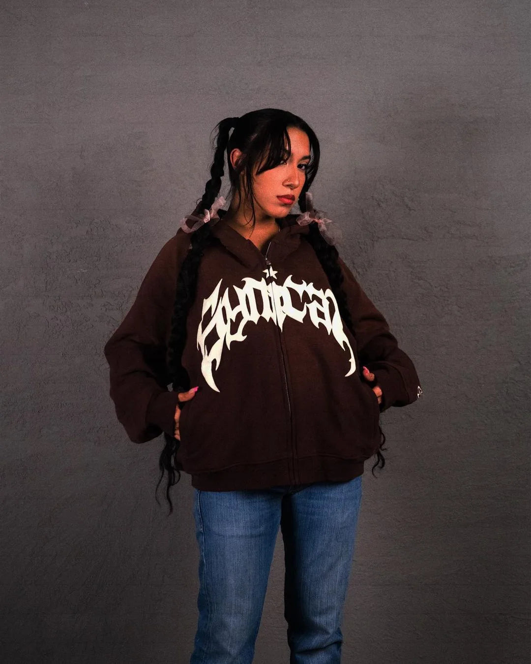 Y2K Unisex Hoodies Women Autumn Winter Harajuku Zip Up Hooded Sweatshirt Men Gothic Hip Hop Oversized Jackets Streetwear