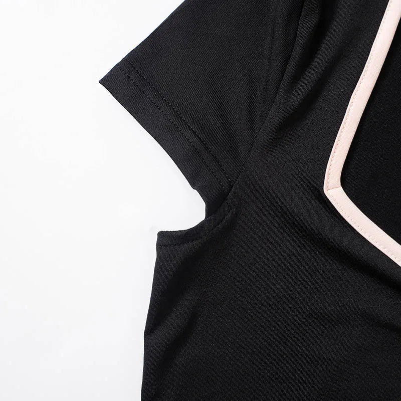 Y2k Summer Crop Top Bow Baby Tees