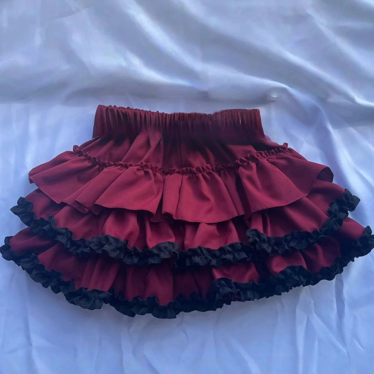 Gothic Y2k Elastic Waist Harajuku Y2k Short Skirt Women Hot Chick Chic Ruffle Subculture Skirts Design Retro Cake Skirt Lolita
