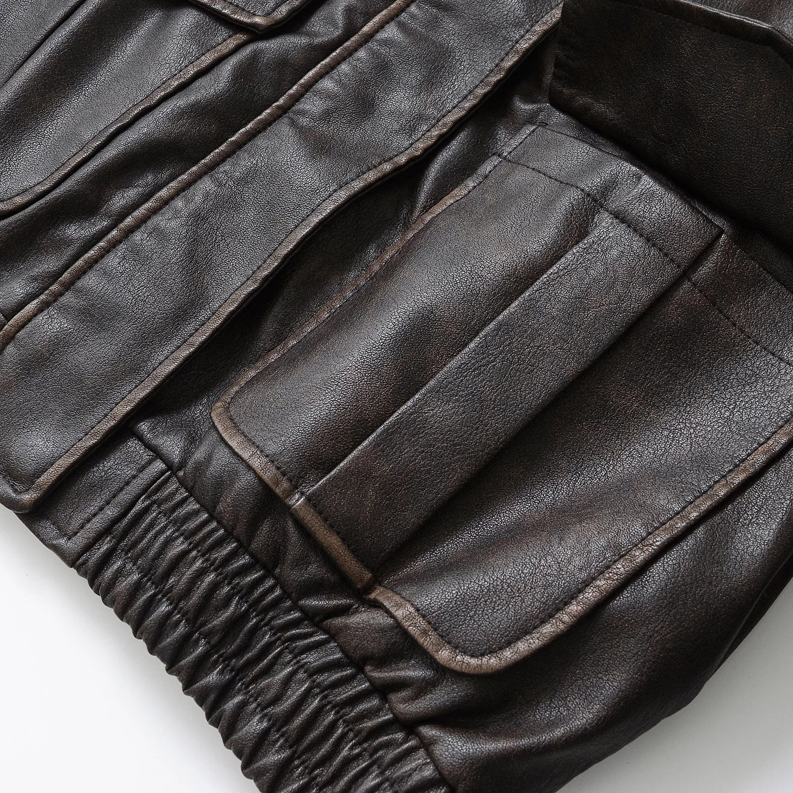 Faux Leather Women Jackets Pu Coats Turn Down Collar Coat Casual Loose Y2k Streetwear Splice Work Jacket Autumn Winter 2025