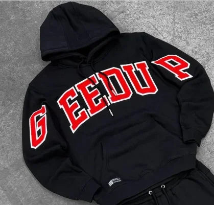 Y2K Style Hoodie with Pearl Details, Gothic Letter Print Zip-Up Hooded Sweatshirt