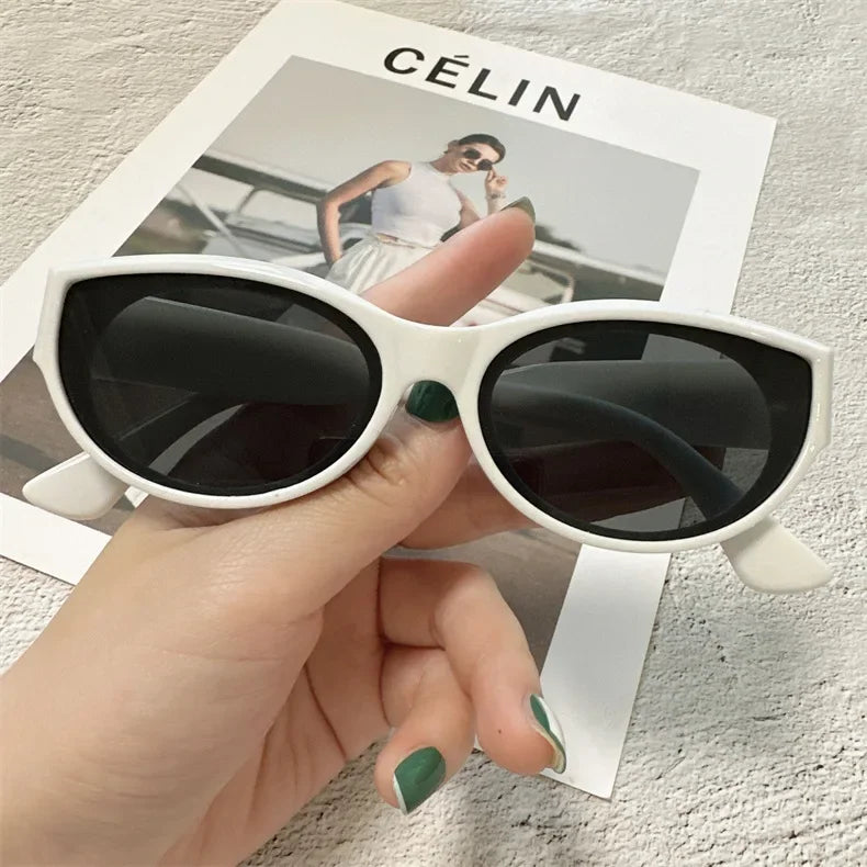 New Arrival Cat Eye Sunglasses Women Oval Glasses Vintage Brand Elliptic Square Sun Glasses for Female Shades Female Eyewear