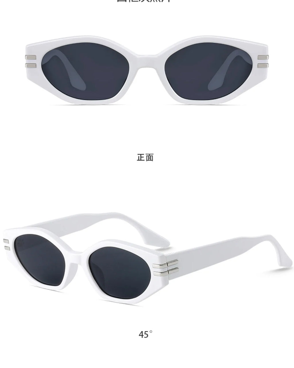 Vintage Black Square Sunglasses Woman Luxury Brand Small Rectangle Sun Glasses Female Gradient Clear Eyewear Oculos De Sol