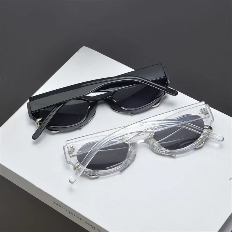 1pc Retro Small Frame Three-Dimensional Snake Y2k Spicy Girl Personality Street Photo Trend Men And Women'S Sunglasses Shades