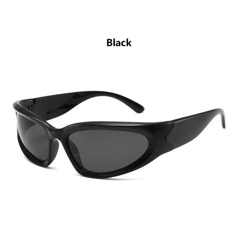 Y2k Classic Punk Wrap Around Vintage Sunglasses Women Men Luxury Brand Designer Sun Glasses Fashion Sport Eyewear UV400 Goggles