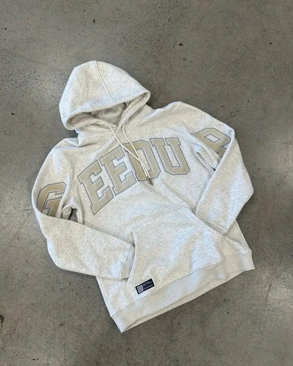 Y2K Style Hoodie with Pearl Details, Gothic Letter Print Zip-Up Hooded Sweatshirt
