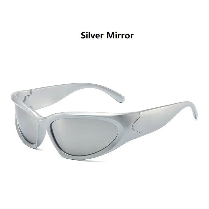 Y2k Classic Punk Wrap Around Vintage Sunglasses Women Men Luxury Brand Designer Sun Glasses Fashion Sport Eyewear UV400 Goggles