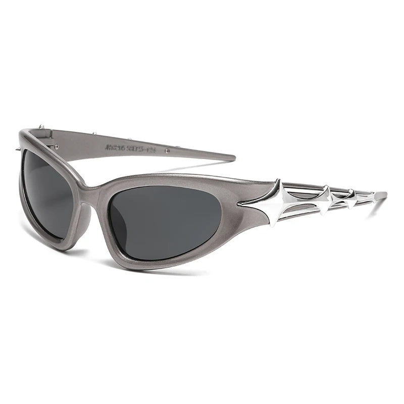 Y2k Fashion Punk Sports Sunglasses for Men Women Luxury Brand Designer Sun Glasses Men's Vintage Shades UV400 Goggle Eyewear