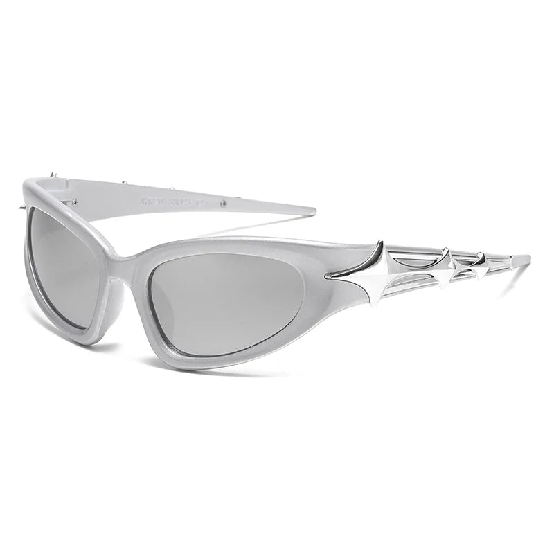 Y2k Fashion Punk Sports Sunglasses for Men Women Luxury Brand Designer Sun Glasses Men's Vintage Shades UV400 Goggle Eyewear