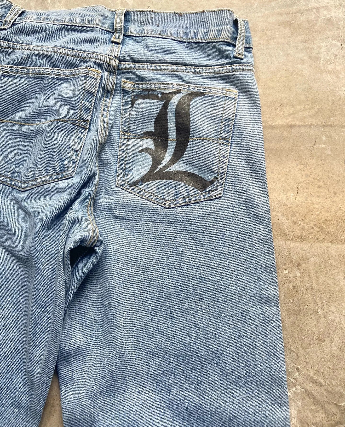 Y2k Anime Baggy Denim Trend Hand Drawn Printed Pattern New Men Women Pants Hip Hop Retro Harajuku Streetwear Unisex Casual Jeans