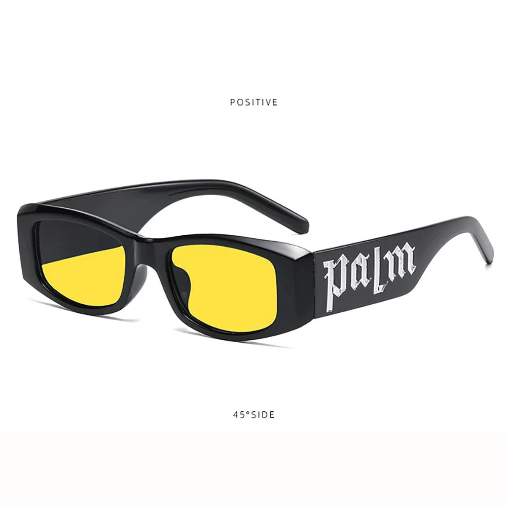 1/2pcs Colorful candy colored fashionable wide leg sunglasses for men and women, UV resistant candy colored letter sunglasses