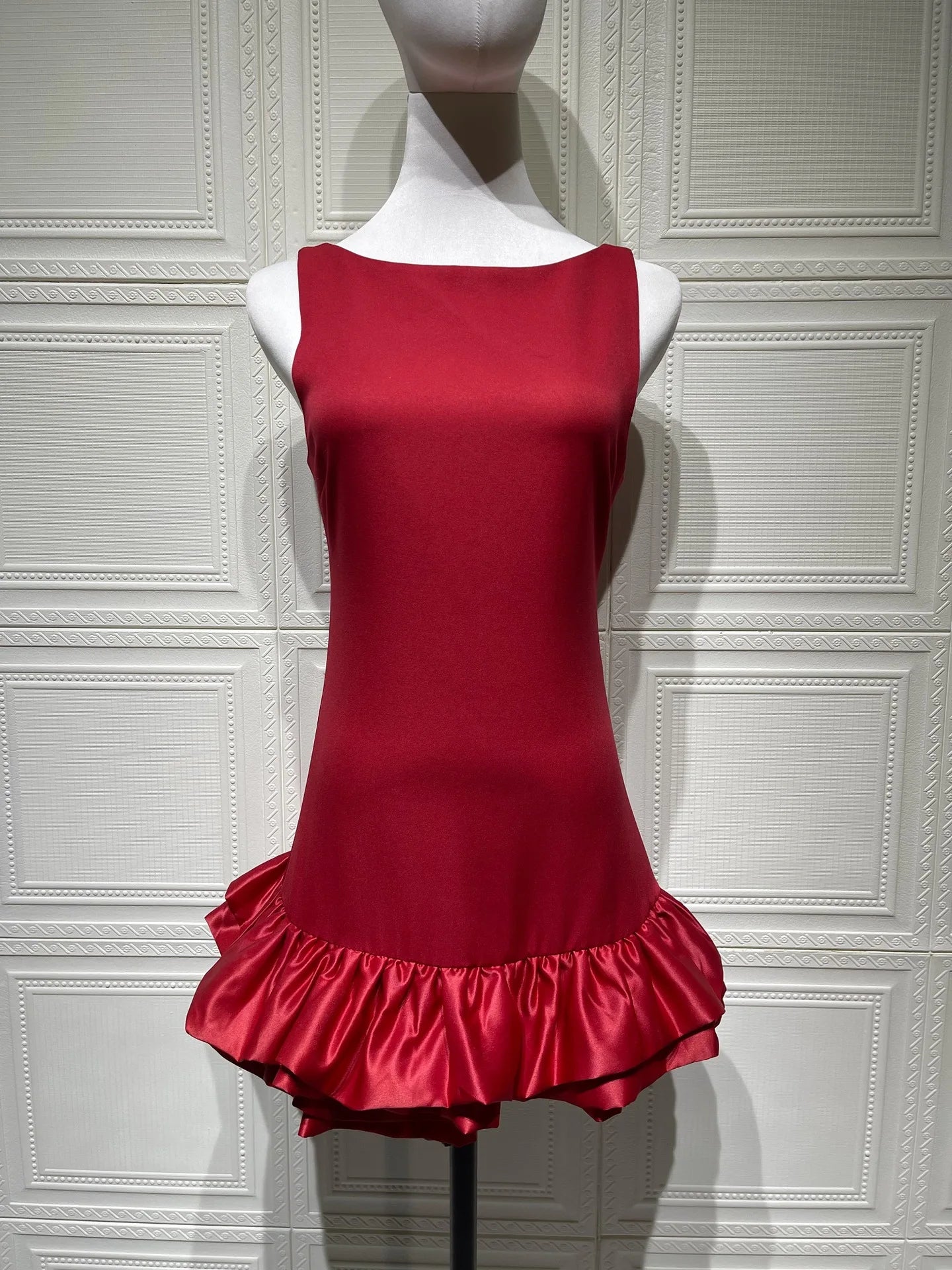 Chic Y2K Sleeveless Backless Mini Dress For Women Elegant Ruffled Hem Folds Short Sundress Holiday Lady Evening Party Vestidos