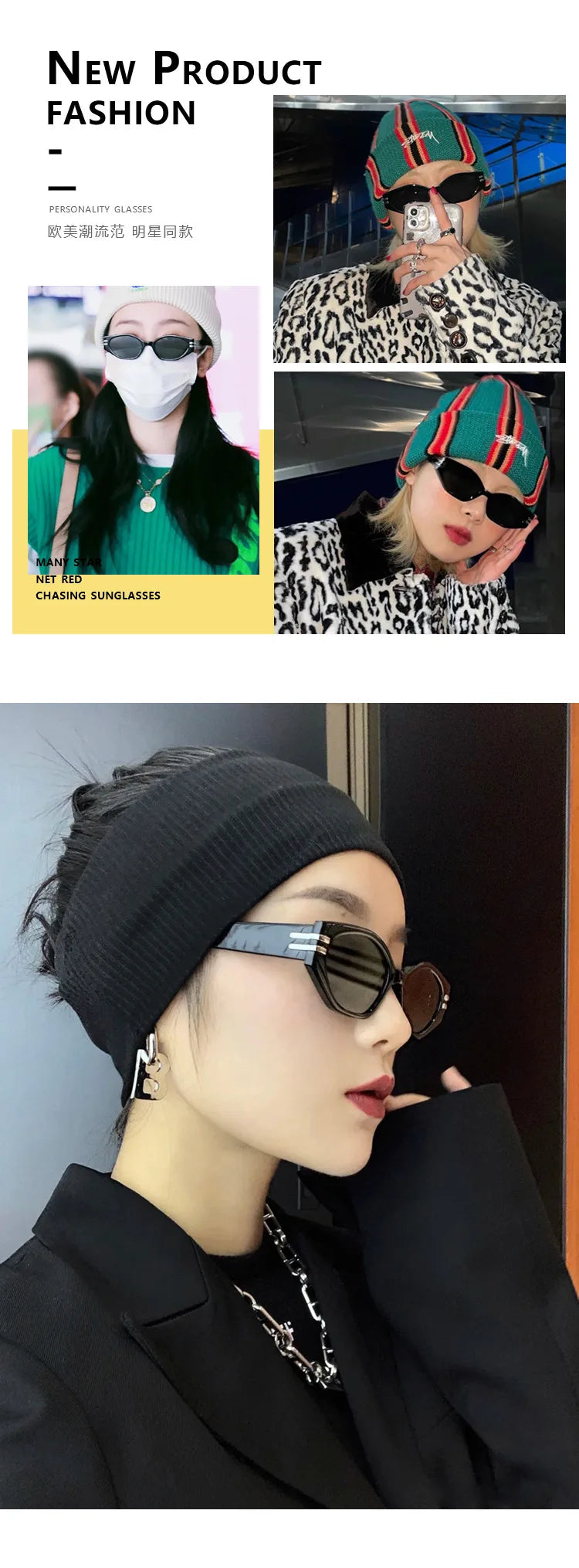 Vintage Black Square Sunglasses Woman Luxury Brand Small Rectangle Sun Glasses Female Gradient Clear Eyewear Oculos De Sol