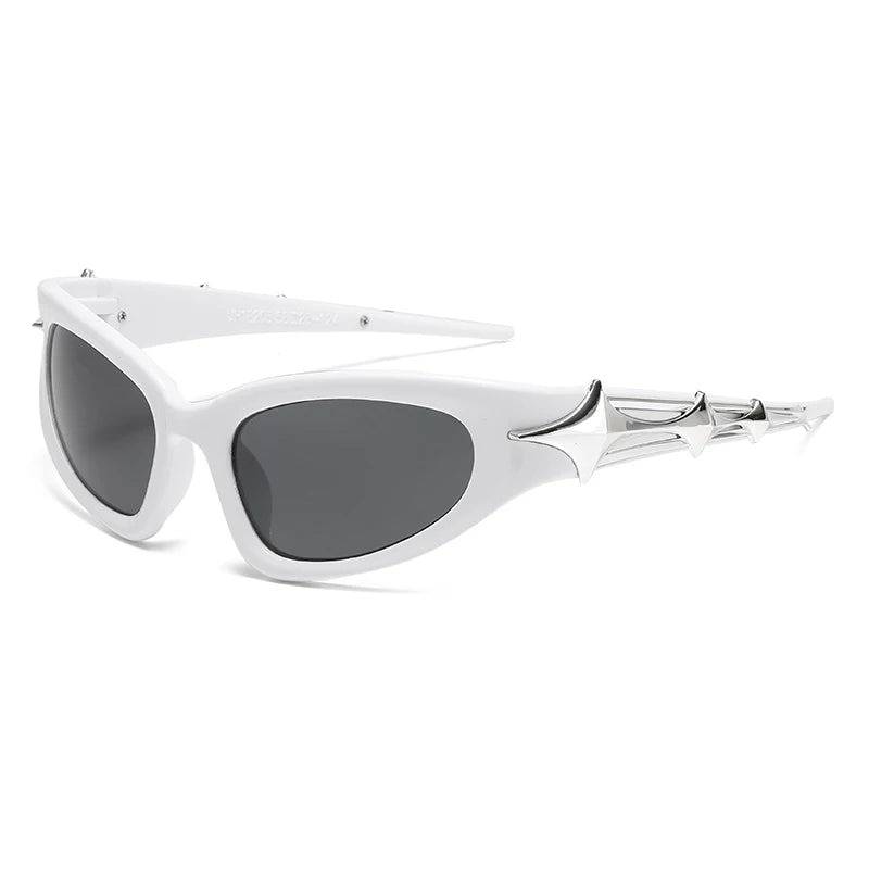 Y2k Fashion Punk Sports Sunglasses for Men Women Luxury Brand Designer Sun Glasses Men's Vintage Shades UV400 Goggle Eyewear