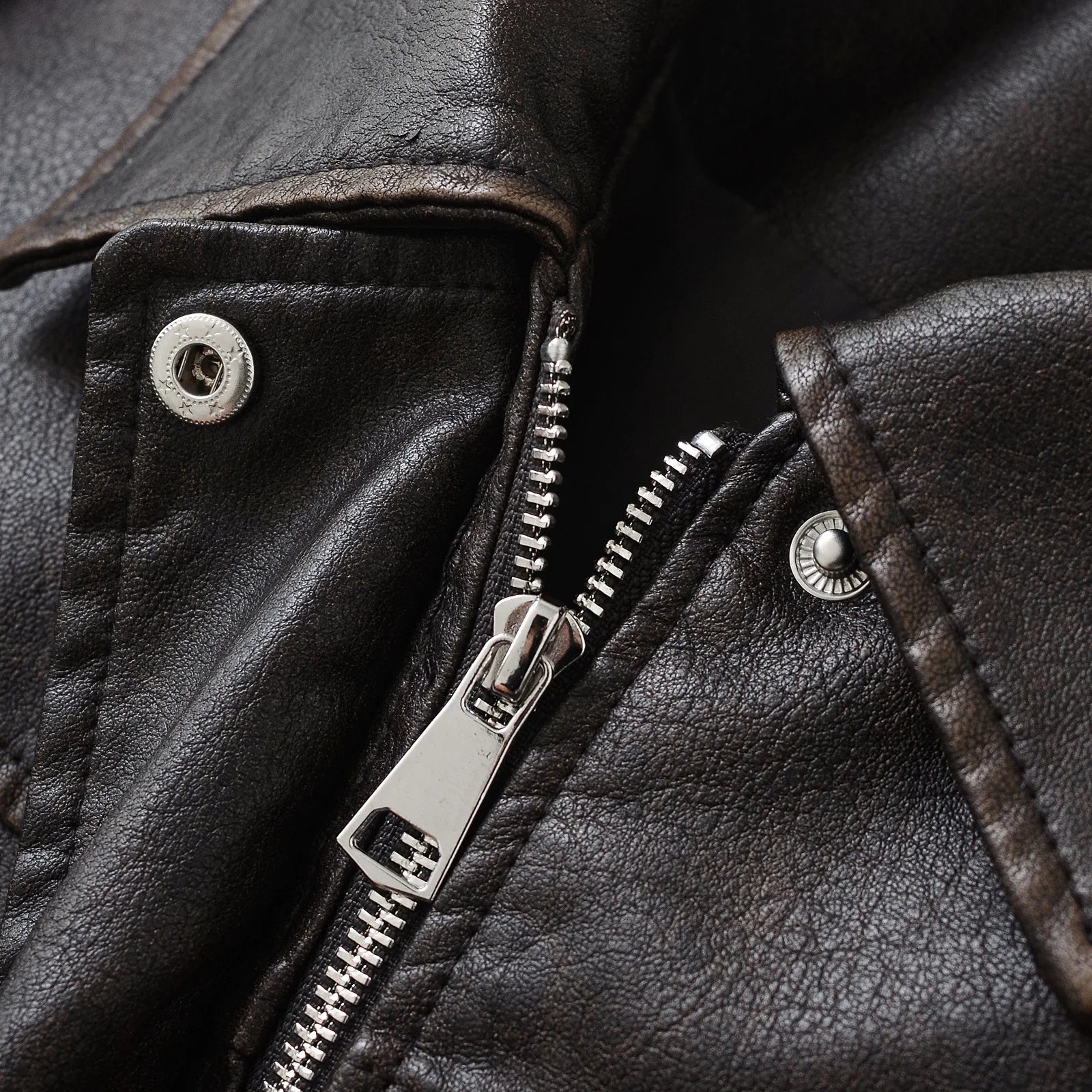 Faux Leather Women Jackets Pu Coats Turn Down Collar Coat Casual Loose Y2k Streetwear Splice Work Jacket Autumn Winter 2025