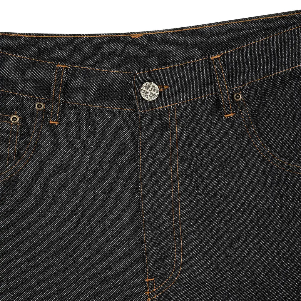 Streetwear Vintage Denim Shorts Y2K Jeans Mens Womens Hip Hop Pocket Vintage Washed Baggy Jeans Low Rise Over The Knee Pants