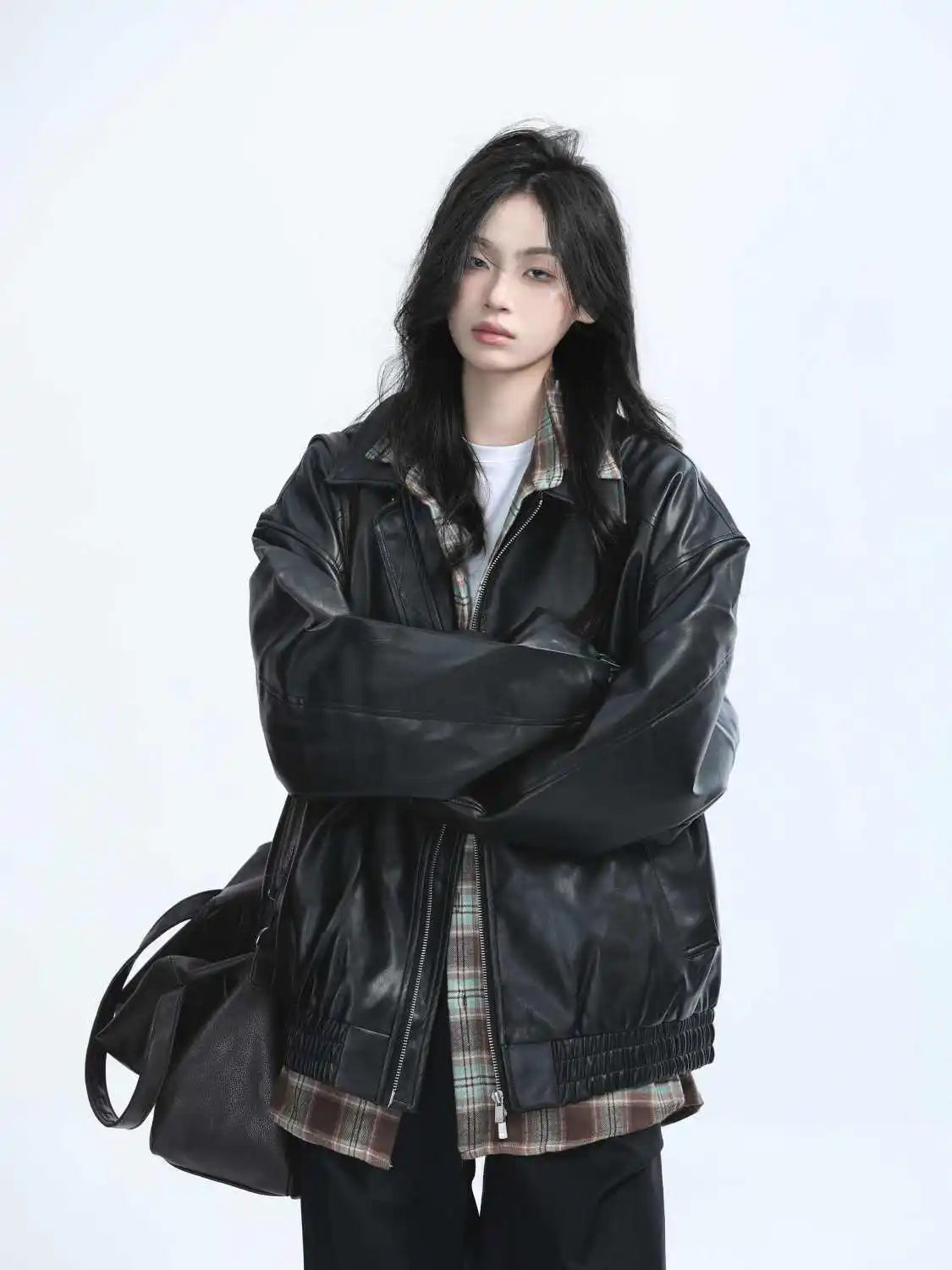 Harajuku Thin Leather Jackets Retro Autumn 2025 Korean Fashion American Vintage Denim Coats Women and Mens Casual Y2k Clothing