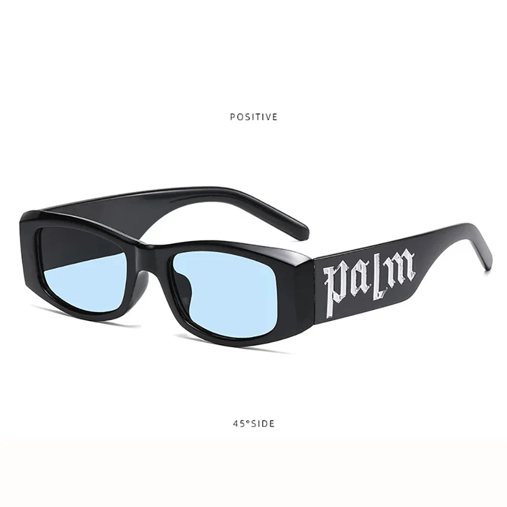 1/2pcs Colorful candy colored fashionable wide leg sunglasses for men and women, UV resistant candy colored letter sunglasses