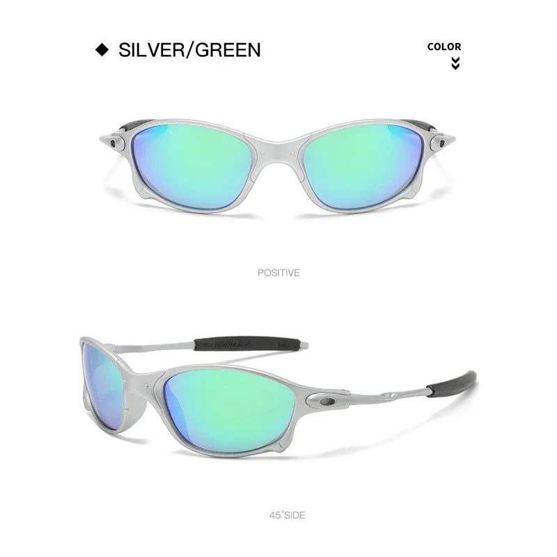Fashion Colorful Sport Sunglasses Sun Glasses Goggles Gradient UV400 Windproof Sunglasses for Men Women Retro De Sol Masculino