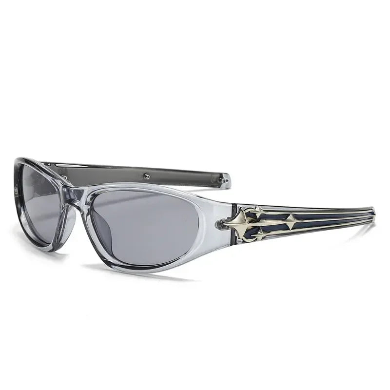 Y2k Fashion Punk Sports Sunglasses for Men Women Luxury Brand Designer Sun Glasses Men's Vintage Shades UV400 Goggle Eyewear