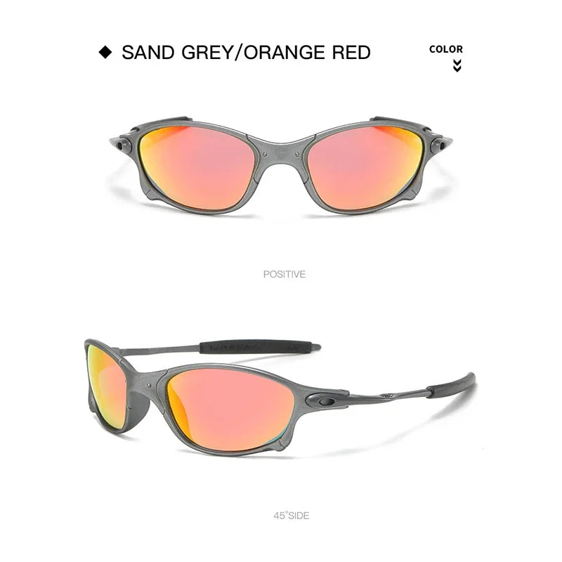 Fashion Colorful Sport Sunglasses Sun Glasses Goggles Gradient UV400 Windproof Sunglasses for Men Women Retro De Sol Masculino