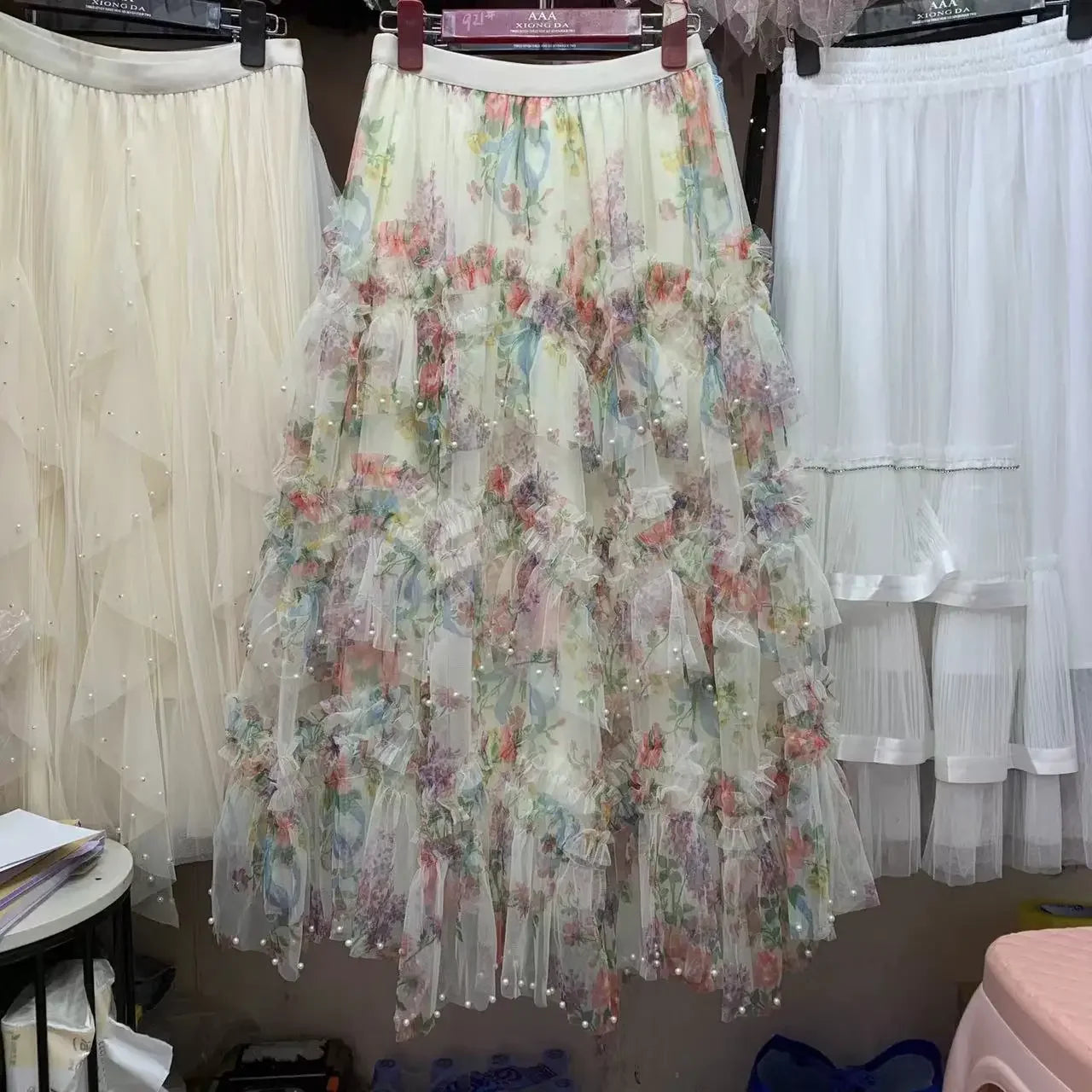 Long Skirts for Women Clothing Fairycore Y2k Skirt Vintage Fashion Clothes Casual Elegant Streetwear Bohemian Harajuku Print