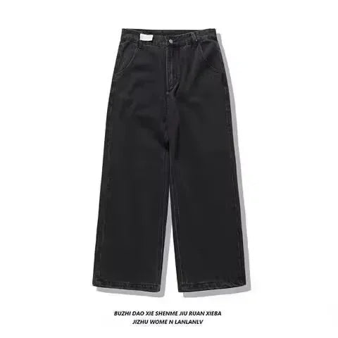 Y2K Pink Baggy Jeans Vintage Printing Pattern Washed Ripped Jeans Hip Hop Streetwear Harajuku Men Women Casual Wide Leg Jeans