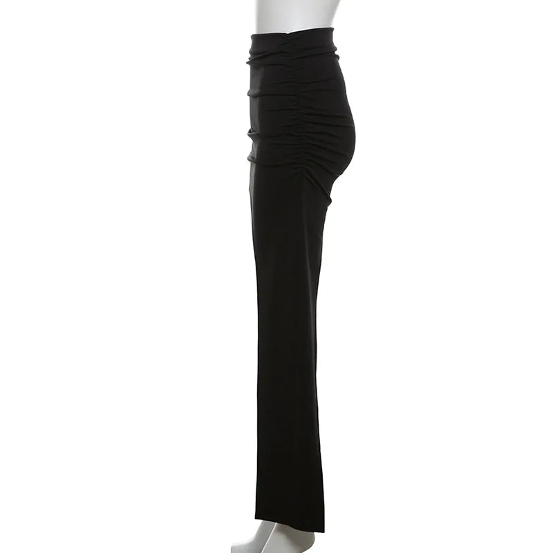 Asymmetrical Skirts For Women Y2k Clothes Solid Color Conjuntos De Falda Sexy Mujer Slim Jupe Femme Été Korean Fashion Clothing