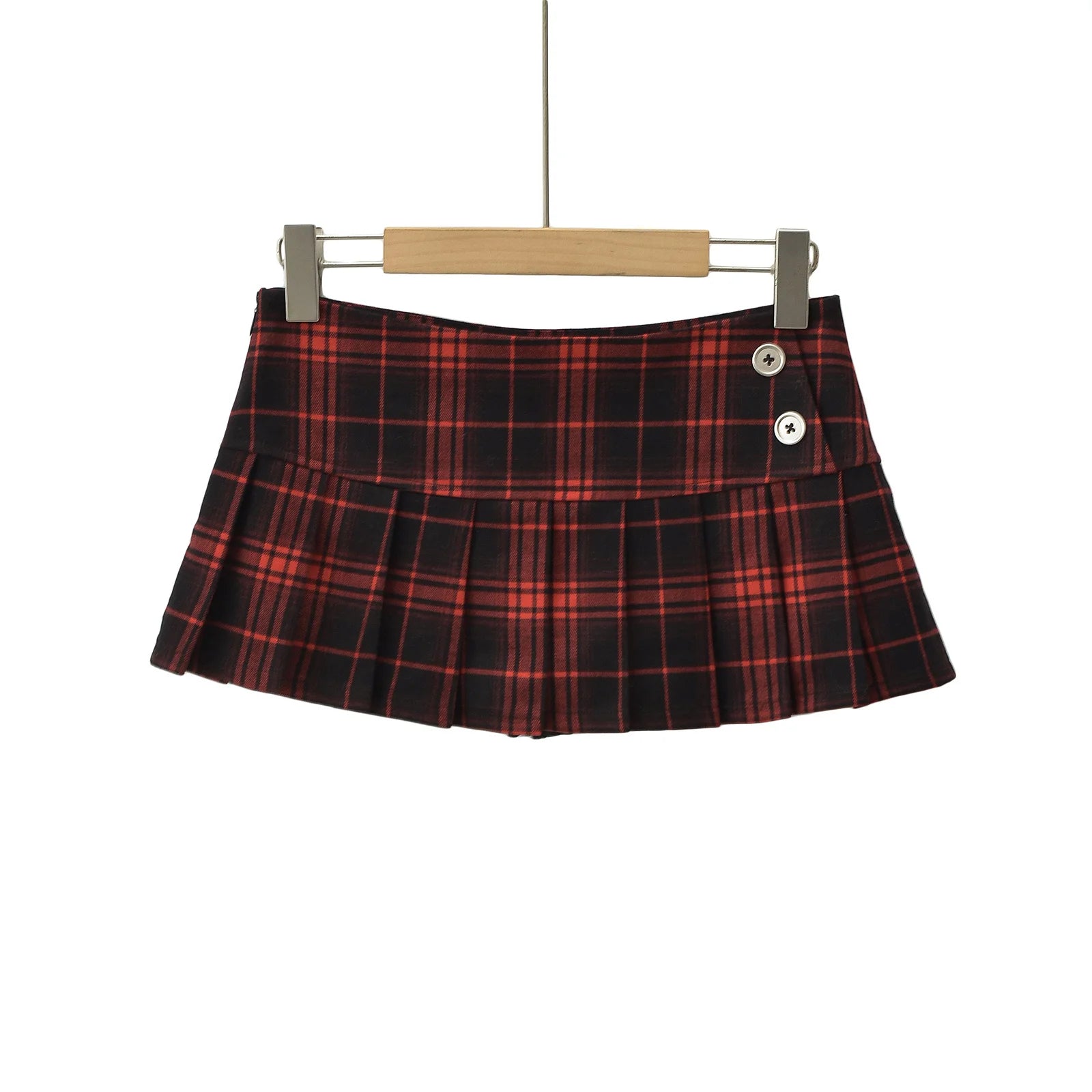 Summer Mini Skirts For Woman Graduation Seaon Red Plaid Skirts Women Y2k Skirts Vintage Clothes Pleated Skirts Preppy Style